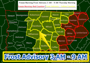 frost advisory