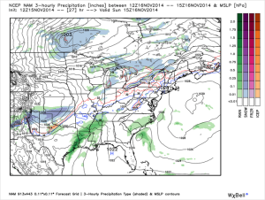 12z - 15z mslp and precip type
