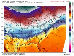 21z 2m temp