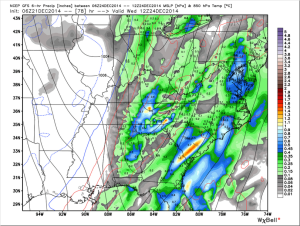6z - 12z 850 precip GFS