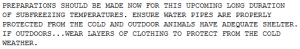 special weather statement