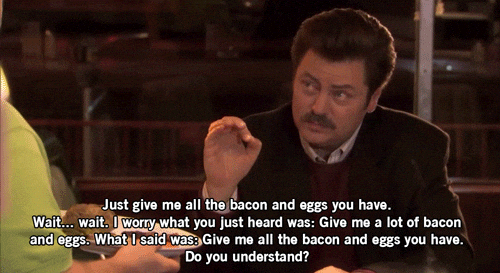 ron swanson animated GIF