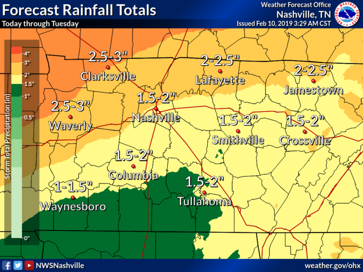 Here Comes More Rain. Flood Watch Details. Nashville Severe Weather