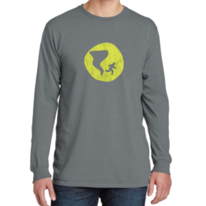 Long Sleeve Distressed Logo Shirt - Grey - Nashville Severe Weather