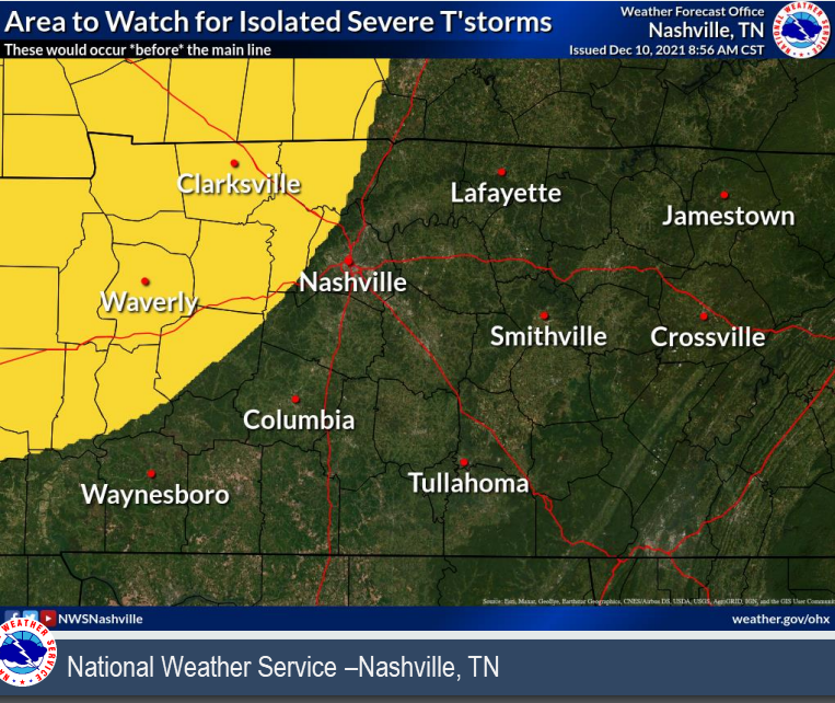 Severe Threat Tonight Nashville Severe Weather