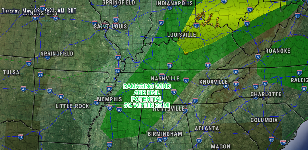 Severe Thunderstorm Potential Later Tonight