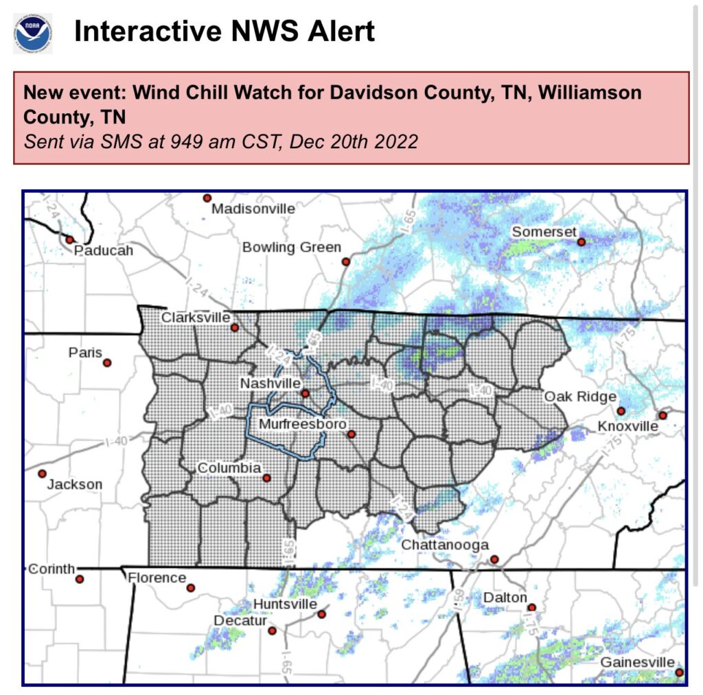 Dangerous Cold Temps Light Snow Arriving Thursday Night